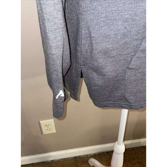 NFL Cincinnati Bengals Sweatshirt Gray Patch Mock Neck Pouch Pocket Drawstring L - Picture 5 of 10